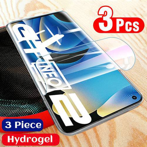 3 PCS Hydrogel Film On for Oppo Realme GT Neo2 Screen Protector Films For Realme GT Explorer Master GT Neo 2 5G Film Not Glass