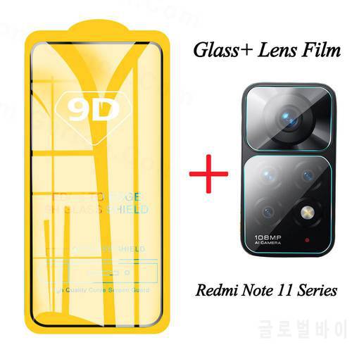 2 in 1 Camera Lens Film for Xiaomi Redmi Note 11 Pro 5G Global Note 11s Note 11 6.43 inch Screen Protectors Redmi Note 11 Glass