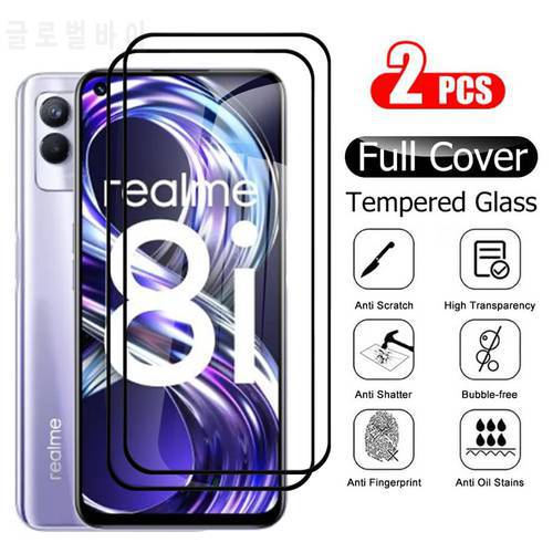 2Pcs Full Cover For Oppo Realme 8i Protective Glass On Opp Realmi 8i 8 i i8 Tempered Glass Realmi8i Screen Protector Films Armor