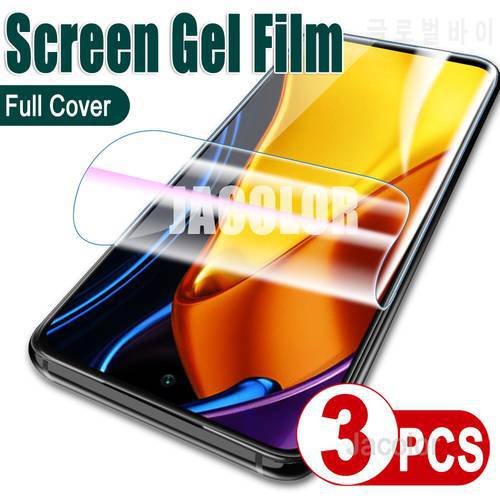 3PCS Water Gel Film For Xiaomi Poco M4 Pro 5G M3 M2 Reloaded Hydrogel Film M4Pro M3Pro M2Pro Screen Protector Not Safety Glass