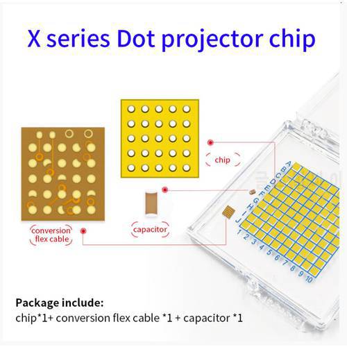 JC Dot Projector Chip For iPhone X XS MAX 11 PRO MAX All Series With Conversion Flex Cable Capacitor