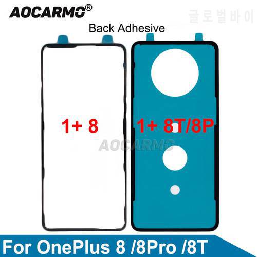 Aocarmo For OnePlus 8 1+8 Pro 8T Back Adhesive Back Cover Waterproof Sticker Glue