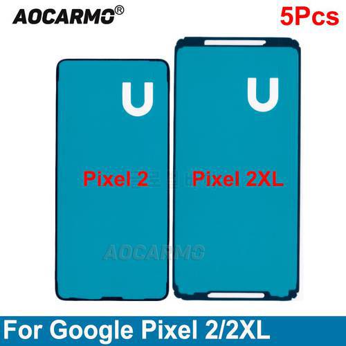 Aocarmo 5Pcs/Lot For Google Pixel 2 XL 2xl LCD Front Screen Adhesive Glue Sticker