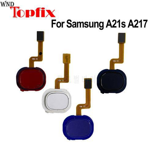 Touch ID For Samsung Galaxy A21s Home Menu Button Flex Cable Ribbon A217F/DS Replacement Parts A21s A217 Fingerprint Sensor