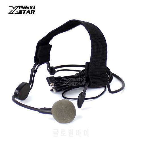 Wired Vocal Headworn Headset Dynamic Microphone 3.5mm Earhook Mic For WH20TQG Computer DSLR Camera PC Wireless Tour Guide System