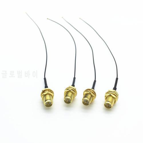 4Pcs U.FL IPEX MHF4 to RP-SMA 0.81mm RF Pigtail Cable Antenna for NGFF/M.2 25cm/9.8