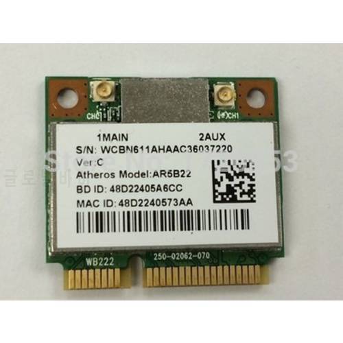 Athoers AR9462 AR5B22 WB222 300Mbps+Bluetooth4.0 Half Mini Pci-e wireless card