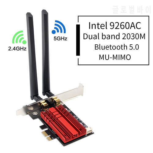 3000Mbps WiFi 6 Intel AX200 Wi-fi Card 802.11ax 2.4G/5Ghz For Bluetooth 5.2 Dual Band Desktop PCI-E Wireless WiFi Adapter Win10