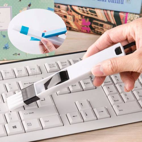 1 Pc Protable Mini Dustpan Cleaner with Brush for Computer &Office & Keyboard