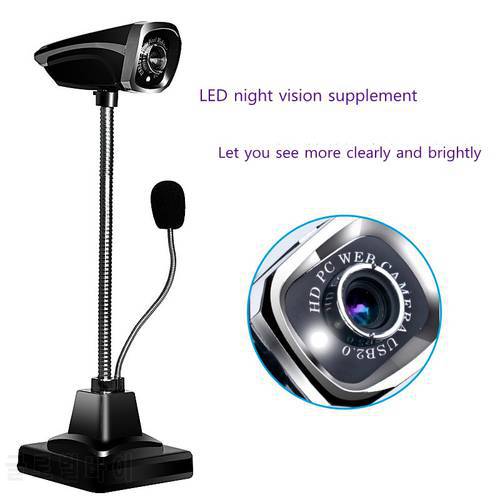 PC Network HD Camera 30 FPS Frame Desktop Notebook Computer Office Camera With Microphone Night View Free Shipping
