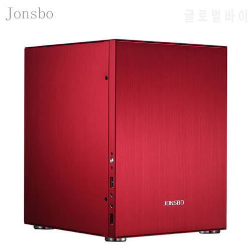 Jonsbo C2 Desktop Mini PC computer Case USB3.0 small chassis IN Aluminum Alloy Red C2S HTPC ITX High Quilty