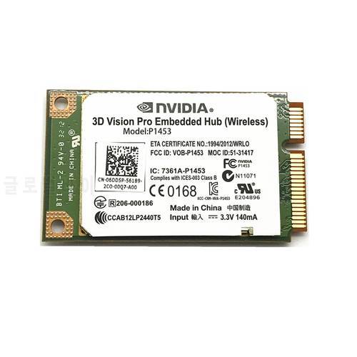 Free shipping 3D Vision Pro Embedded Hub Wireless card for Dell NvidiaModel P1453 6DD5P New