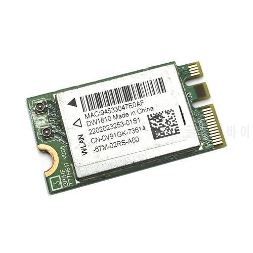 DW1810 8.02.11ac M.2 NGFF 433Mbps Bluetooth-compatible 4.1 WiFi Wireless Network Card QCNFA435 WIFI Module