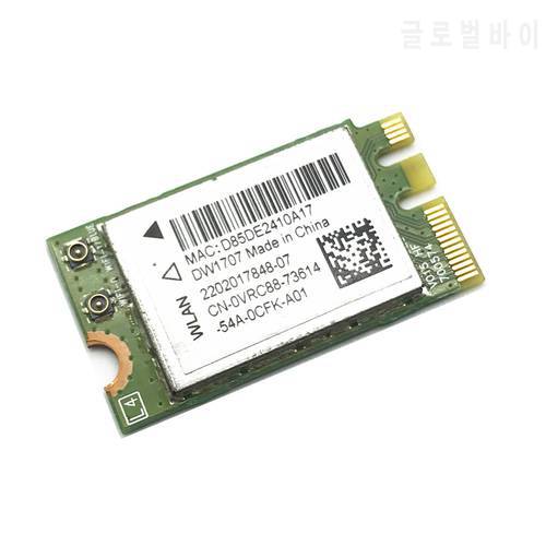 10pcs Dell DW1707 QCNFA335 WLAN WiFi 802.11 b/g/n + Bluetooth-compatible 4.0 NGFF Card VRC88 for 3340 E5250 3550 E7250 E7450