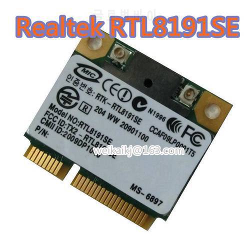 Realtek Rtl8191se Hlaf Mini Pci-e Half Hight Wireless Wlan Card 802.11b/g/n 2.4 Ghz 150mbps