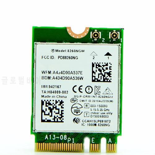 8260AC NGFF 802.11AC 867Mbps PCI Express WiFi Adapter PCI-E WiFi Card with Bluetooth 4.0 BT 4.0 for Intel 8260NGW Windows 7/8/10
