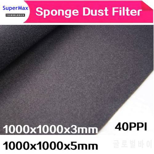 DIY 1mx1mx3mm/1mx1mx5mm sponge PC Case Fan Cooler Black Dust Filter Case Dustproof Cover Chassis dust cover 40PPI