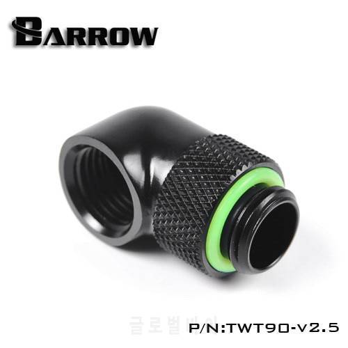 Barrow Gold Black White Silver elbow. G1/4 thread 90 degree Rotary Fittings ,water cooling Adaptors TWT90-v2.5 shipping