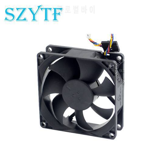 SZYTF 8025 80cm 80mm PVA080G12H-P01 12V 0.6A 4Wire For 775 CPU Cooler Fan Server Inverter Radiator DC cooling Fan