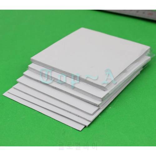 10 Pcs Gdstime 100mm x 2mm Blue Thermal Compound Silicon Conductive Pad Heat Sink Latop IC CPU Cooling Pads 100x100mm White Grey