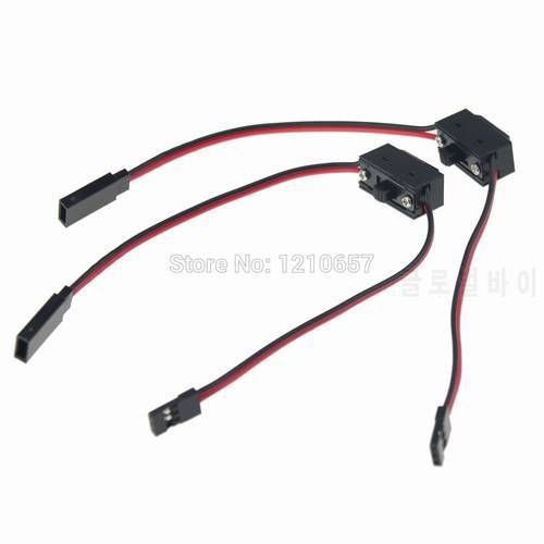 5PCS lot Power on/off switch with JR FUTABA Receiver cord for RC Boat Car Flight two way