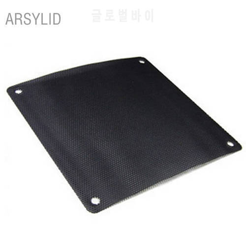 2pcs/lot ,14cm 12cm black computer case fan PVC fan dust cover, Fan Case Cover Dust Filter,send screws
