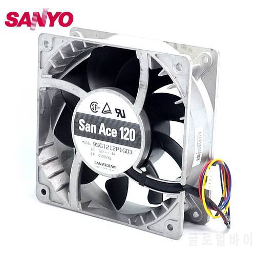 New 12CM 120mm fan violence heat cooling fan 12038 12V 4A 9SG1212P1G03 120*120*38mm for SANYO