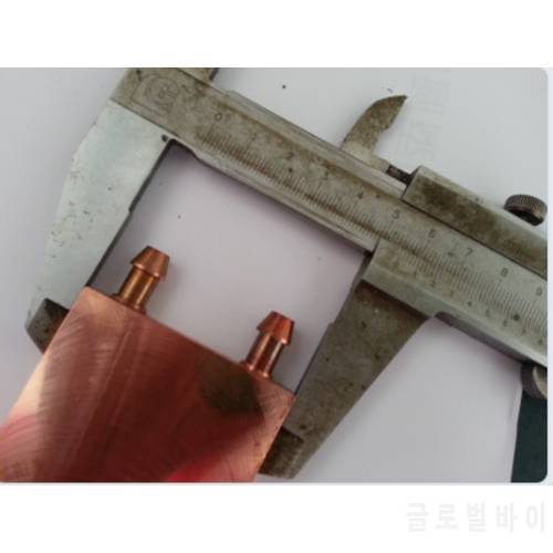 Pure Copper 55*55*10mm Water Block Flat out water/water cooled heat exchangers computer CPU refrigerator adapt cooling-head