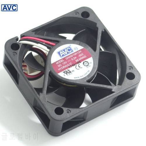 For AVC DA05015R12H 5015 50*50*15 mm 50mm 12V case cooling fans 0.20A PWM computer pc cooler