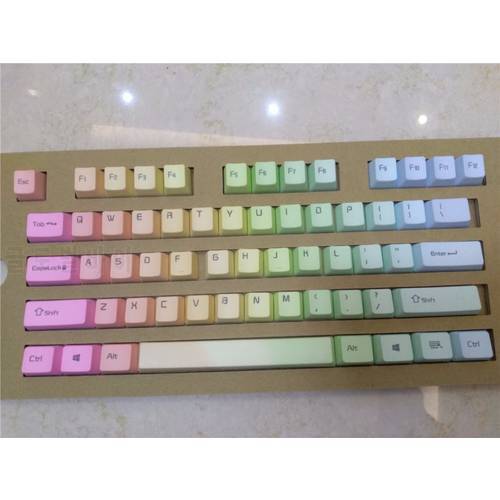 Mechanical keys Rainbow PBT keycap cherry mx OEM for game keyboard ANSI 104 keycap for mechanical keyboard filco ducky