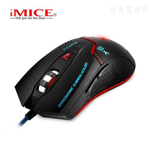 imice X8 USB Wired Mouse Professional Gaming Mouse 3200DPI LED Optical Wired Computer Mouses Gamer Mice For PC Laptop Desktop
