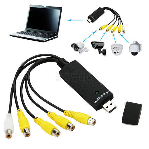 4 Channel USB 2.0 DVR Video Audio Capture Adapter Card CCTV Security Camera New