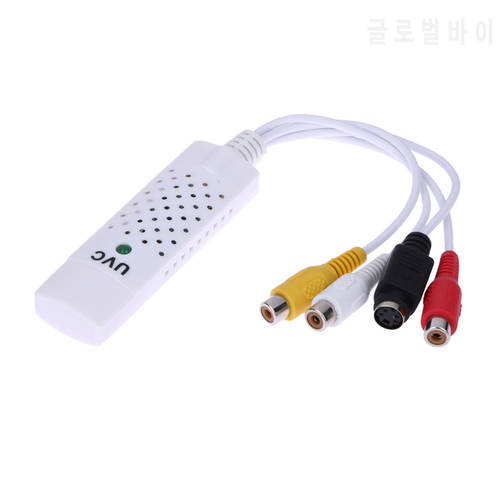 USB2.0 Video Capture Card TV Tuner VCR DVD Audio Adapter Converter Connector for Win 7 NTSC PAL Video Game on PC/Laptop