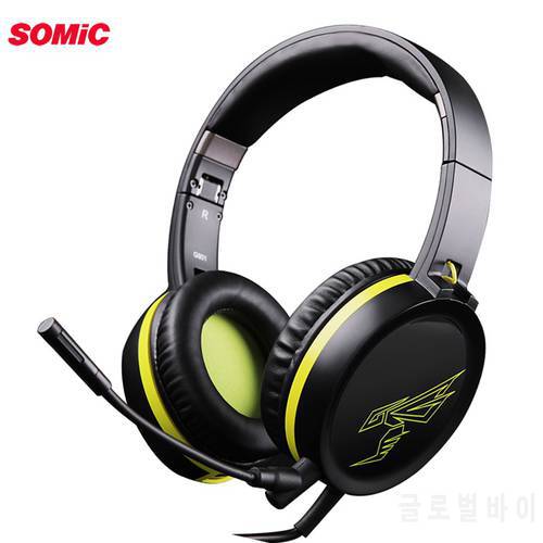 SOMiC G801 PS4 Gaming Headset casque Wired PC 3.5mm Stereo Earphones Headphones with Microphone for computer Laptop Tablet Gamer