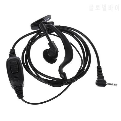 ALLOYSEED Walkie Talkie Headset Earphone 1pin 2.5mm Jack PTT Mic Earpiece Earhook for Motorola T6200 TKLR T3 T6 Radio