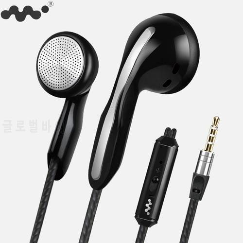In Ear Earphones Flat Earbuds 3.5mm Wired Sport Headset Stereo Bass Earphone For iPhone 5S 6S Samsung Smartphone With Microphone