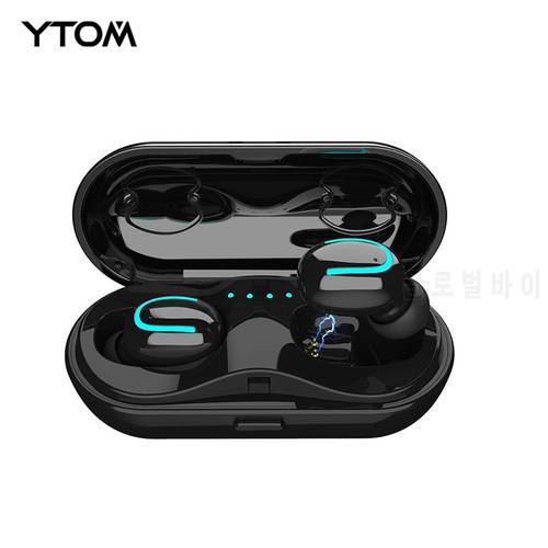 Bluetooth 5.0 Mini Tws Sport Headphones Wireless headset Earphone with light mic Automatically Pairing earbuds for apple samsung