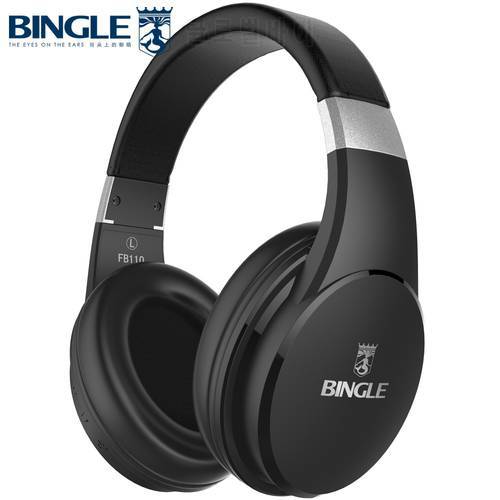 Bingle Fb110 Deep Bass 3D Surround Stereo Overear BT Head Phone Wireless Bluetooth Headset Headphone With Microphone 3.5MM Audio