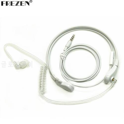 1 Pin 3.5mm Throat Mic Microphone Headset Covert Air Tube Earpiece Headphones For Phone Mobile Phone PC
