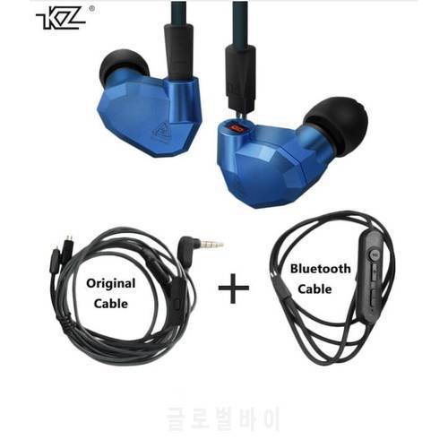 Original KZ ZS5 2DD+2BA Hybrid In Ear Earphone HIFI DJ Monito Running Sport KZ ZST KZ ZS6 Earphones Headset Earbud Two Colors