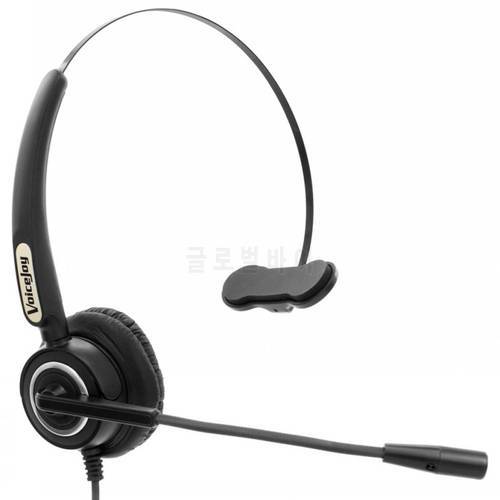 VoiceJoy Headset RJ9/RJ10 with microphone For AVAYA 1603 1608 1616 9608 9610 9620 9640 9650 Phone Yealink T21 T22 T26, etc
