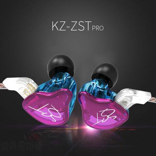 KZ ZST DD+BA Heavy Bass Earphone Headset HiFi Earphone Iron Four Core Control Movement Replaceable Cable ZSNpro ZSA ZS10 ES4 EDX