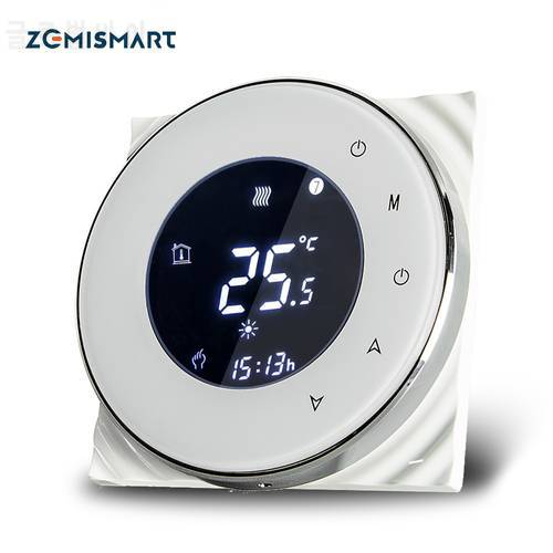 Zemismart Boiler Water Floor Heater Room Thermostat Wifi APP Controlled Alexa Google Home Voice Control