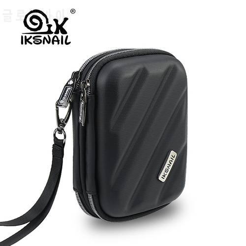 IKSNAIL Digital Accessories Cable Organizer Bags For SD Cards Air pods Wireless Portable Earphone Case Double Layer Storage Box