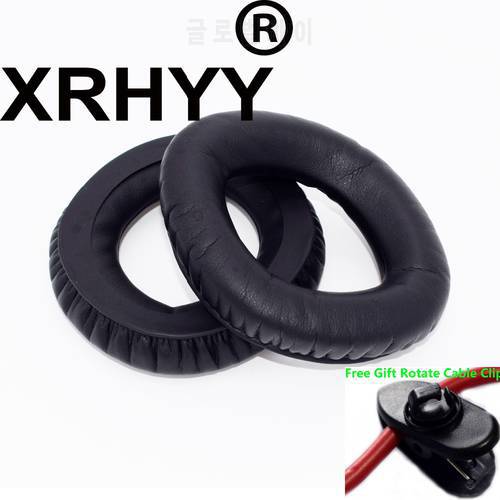 XRHYY Replacement Earpad Ear Pads Cushions For Sennheiser MM550 PX360 PX360-BT PXC360-BT Headphones + Free Rotate Cable Clip