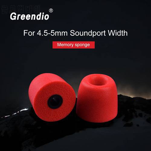 1 Pairs Greendio Original Memory Foam Ear Pads Tips Noise Isolating Earbud Comfortable Earpad for Earphone Colorful Headset Pads