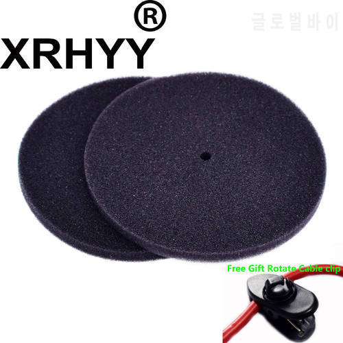 XRHYY Replacement Ear Pads Cushions Earpad Foam Cover For Sennheiser HD433 HD440II EH1430 Headphones + Free Rotate Cable Clip