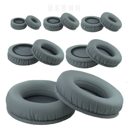 Gray Ear pads 60mm 70mm 45mm-110mm Protein Skin Foam EarPads Cushions for Sennheiser for sony Headphones 11.21