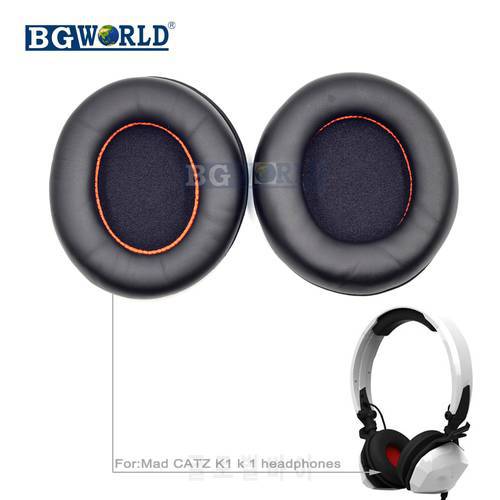 BGWORLD Replacement earpads Ear pads cushion earmuffs cover pillow foam for Mad CATZ K1 k 1 headphones sponge headset part
