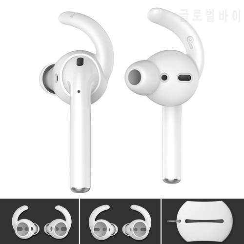 Ahastyle Silicone Earbuds Eartips Cover + Eartips Headphone Storage Box for Airpods Case Airpods 2 Accessories